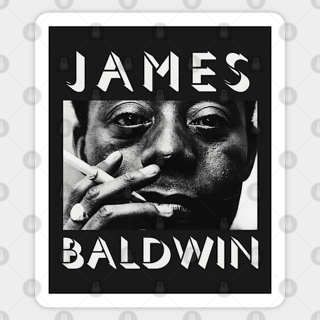 Copy of James Baldwin portrait Sticker by artbleed